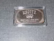 Knotts Berry Farm .999 1oz Silver Art Bar W/Capsule Included