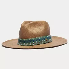 Todd Snyder x Guanabana Panama Hat Jade Stripe Band