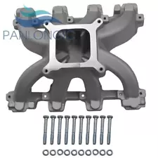 Satin Aluminum Cathedral Carb Intake Manifold For Gen III LS1/LS2 RPM 3500-8000