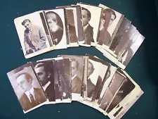 SILENT SCREEN MOVIES ACTORS POSTCARD LOT OF 79 DIFFERENT