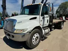 2008 International 4300 S/A Stake Body Equipment Hauler Winch Truck bidadoo