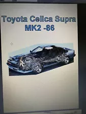 Toyota Celica Supra MK2 1981-1986 Workshop Repair Service Manual Cd