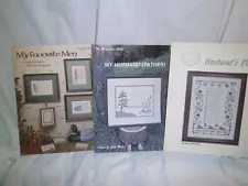 3 for 1 Sale: Husband, Father, Men Counted Cross Stitch booklets