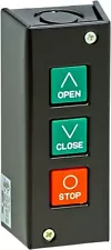 3 Button Open-Close-Stop Access Control Station Commercial Garage Door Wall Nema