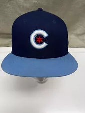 Chicago Cubs New Era City Connect 59FIFTY Fitted Hat - Navy/Light Blue 7 1/4