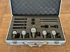 Pyle PDKM7 Dynamic Drum 7-mic Microphone Set