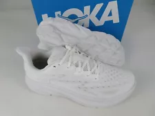 Hoka One One Clifton 9 Mens 11.5 D Shoes White Running Sneaker Gym 1127895 WWH