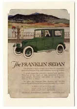 FRANKLIN Sedan 1919 Auto Car Ad Green Two Door