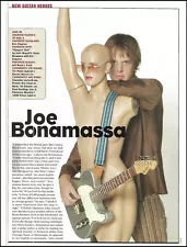 Joe Bonamassa age 25 with Chandler LectraSlide guitar profile article 2 photos