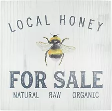 Local Honey for Sale Wooden Sign, Farmhouse Rustic Bee Theme Wooden Wall Decor