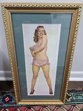 Marilyn Monroe In Bathing Suit Poster 22"x12" Framed