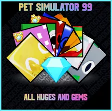 PET SIMULATOR 99 (PET SIM 99 PS99) ð ALL HUGE PETS & GEMS ð CHEAPEST, FAST !!