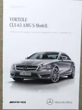 Mercedes CLS 63 S AMG coupe advantages brochure brochure from 1/2013, 16 pages