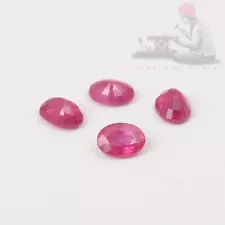 Natural Pink Ruby 6x4mm Oval Cut Untreated Loose Gemstone for sale 5-100 pcs