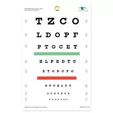 UCanSee Snellen Eye Chart Visual Acuity Chart for Eye Exams 10 Feet