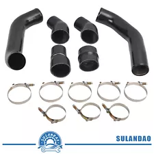 Stainless Steel Intercooler Pipe Boot Kit For 13-18 Dodge Ram 6.7L Cummins Black (For: 2013 2500)