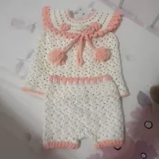 Handmade Crochet Baby Set New For Girs