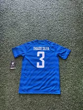 Nike Brazil Youth (Kids) Jersey 2014 Legend Thiago Silva #3 - Blue