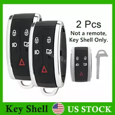 2 For 2007 2008 2009 2010 2011 2012 Jaguar XKR Remote Key Fob Shell Case Cover (For: 2008 Jaguar XKR)