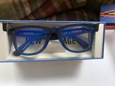 Caddis Porgy Blue Reading Glasses 1.0