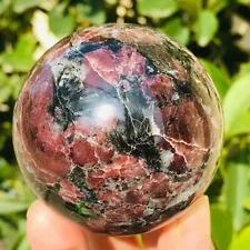 Rare Beautiful Garnet Ball Crystal Sphere Mineral Healing Hot sale 295g