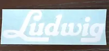 Ludwig White Bass Drum Logo 1960's