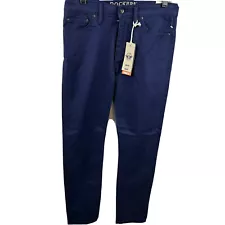 Dockers Mens 29x30 Navy Supreme Flex Jean Cut Slim Fit Alpha Khaki Chino Pants