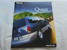 1998 Nissan Quest US American Car Sales Brochure, collectible, vintage