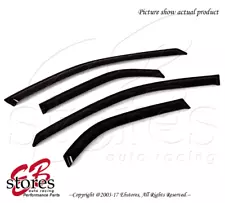 For Cadillac CTS 2003-2007 Outside-Mounted Dark Smoke JDM Window Visors 4pcs