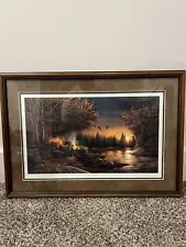 Terry Redlin framed print Evening Solitude