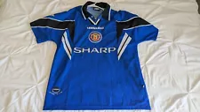 Manchester United Umbro Football Soccer Jersey Large Beckham 10 3rd Away 96:97