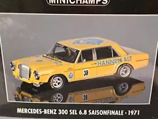 1/18 Minichamps Mercedes 300 SEL 6.8 1971 AMG Touring Car Hans Heyer Nurburgring