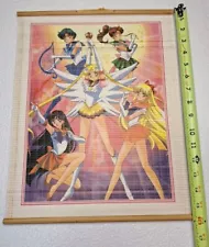 Sailor Moon Bamboo Paper Wall Scroll Approx 16" X 12 1/2"