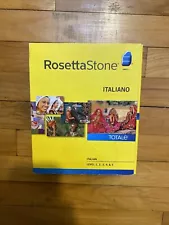 Rosetta Stone Italian v4 Totale Level 1-5 Set by Rosetta Stone Staff (2010, DVD)