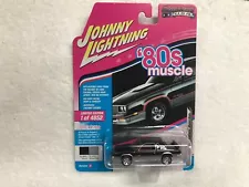 1/64 JOHNNY LIGHTNING "80'S MUSCLE" 83 HURST OLDS CUTLASS/BLACK-SILVER/RED INT