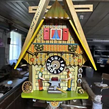 vintage german cuckoo clock for repair