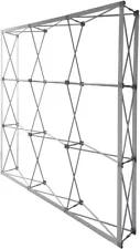 8x8ft Pop-Up Tension Fabric Trade Show Display Booth Frame Stand Backdrop