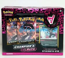 Pokemon Champions Path Spikemuth Gym Logo Pin Collection Box Sealed Galarian