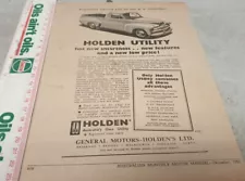 1953 HOLDEN FJ UTE Sales Advert