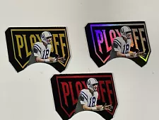 Peyton Manning 1999 Playoff 4/25, 21/100, 124/200 Diecut #AH46 Stunning!