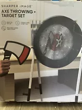 New Sharper Image Axe & Star Throwing Target Set