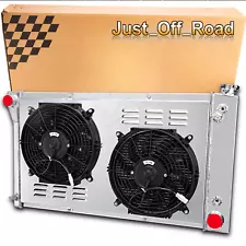 3 Row Radiator Fan Shroud For 1967-1972 Chevy C10 C20 C30 K10 K20 K30 GMC Truck