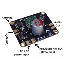 FM-DW 2.2 FM converter module for vintage AM tube and transistor radios