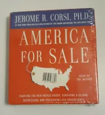 Audiobook CD Jerome R. Corsi - AMERICA FOR SALE New in Plastic Wrap