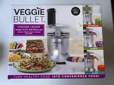 Veggie Bullet 12 piece Function Slice Shred Spiralize Food Processor - NEW