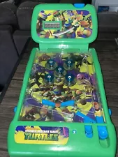 TEENAGE MUTANT NINJA TURTLES Mini Pinball Game Electronic Tested WORKS!-2009