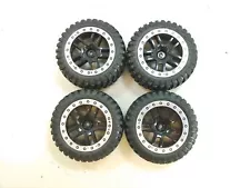 4x BFGoodrich-Style 1/10 Short Course Truck Tires for Traxxas Slash 4x4 12mm hex