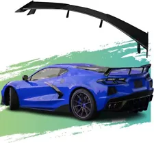 Gloss Black Rear High Wing Spoiler Fits For 2020-2023 Corvette C8 Models ABS Bar