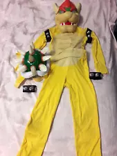 Kids Super Mario BOWSER Halloween Costume Size Large DAMAGED PLEASE READ!