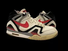 RARE MENS Nike Air Tech Challenge 2 QS Lava 2014 White Hot Lava Black 643089-160